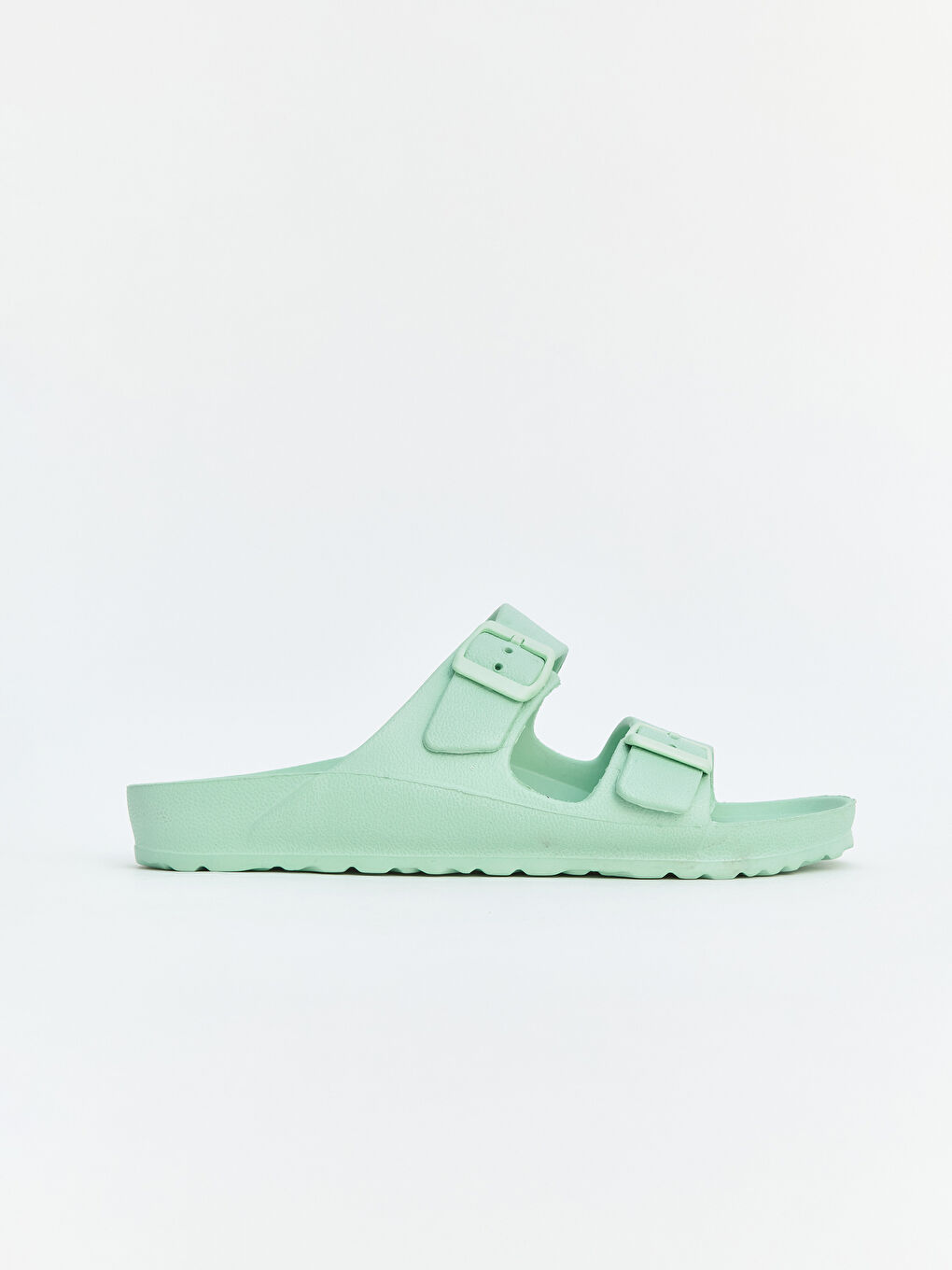 Yeşil Çift Bantlı Kadın Terlik-1