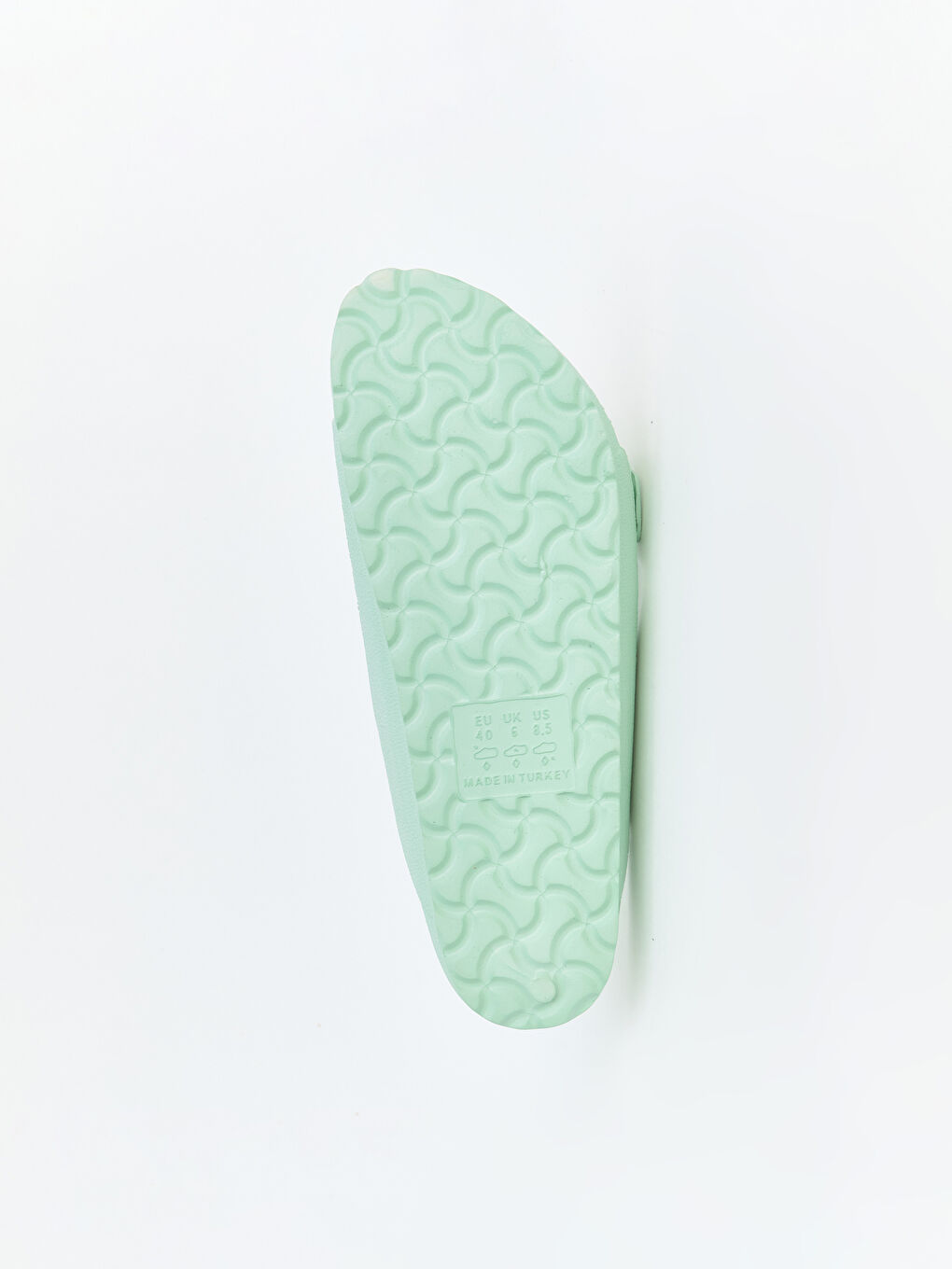 Yeşil Çift Bantlı Kadın Terlik-4