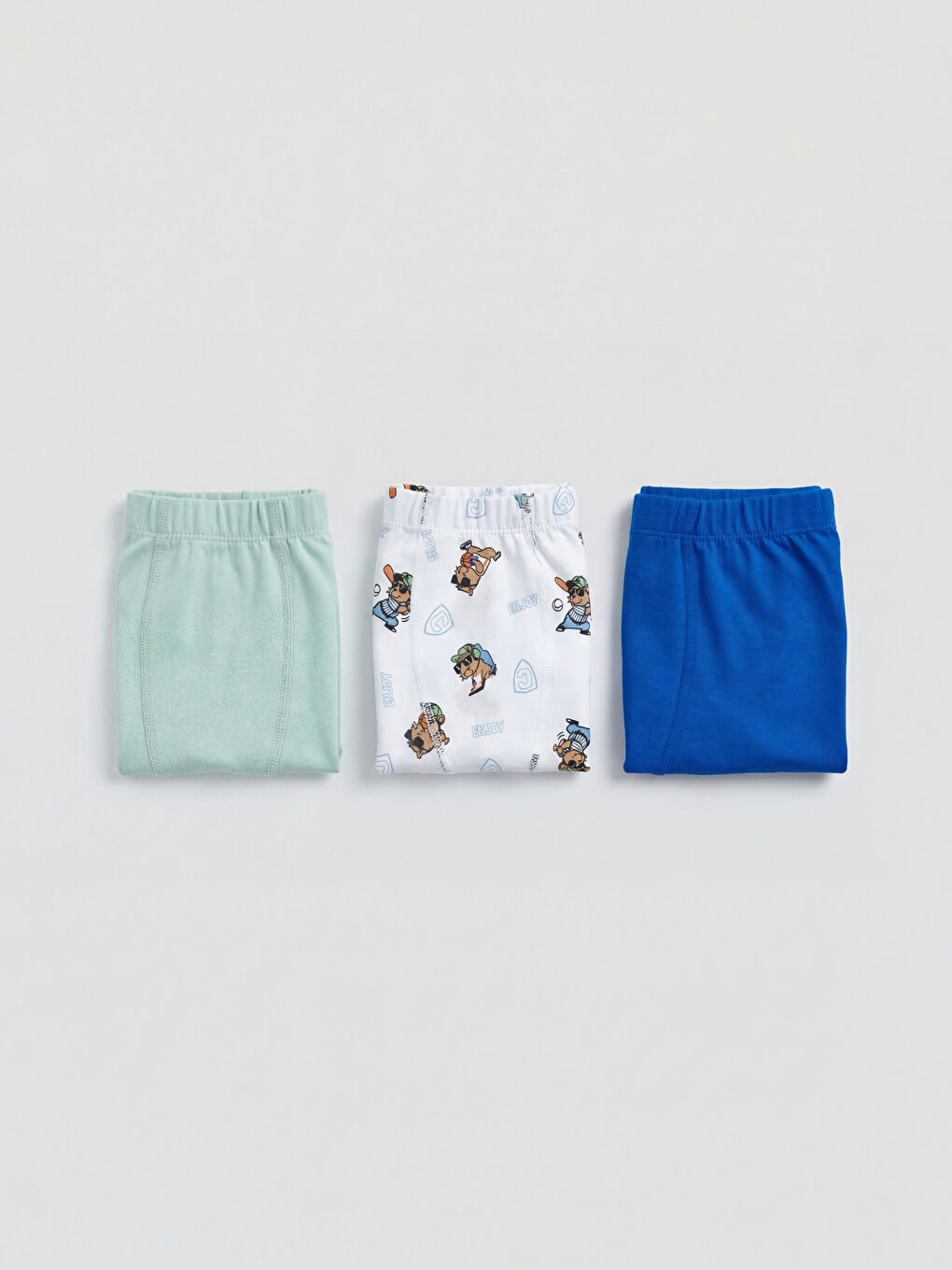 Beyaz Erkek Çocuk 3'lü Boxer