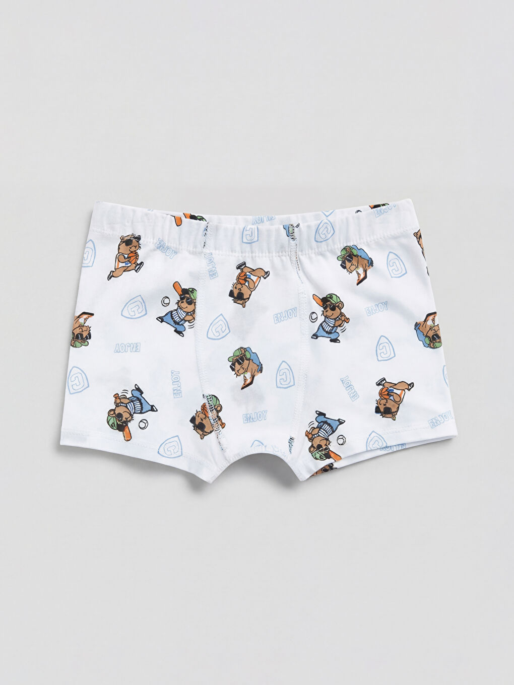 Beyaz Erkek Çocuk 3'lü Boxer-3