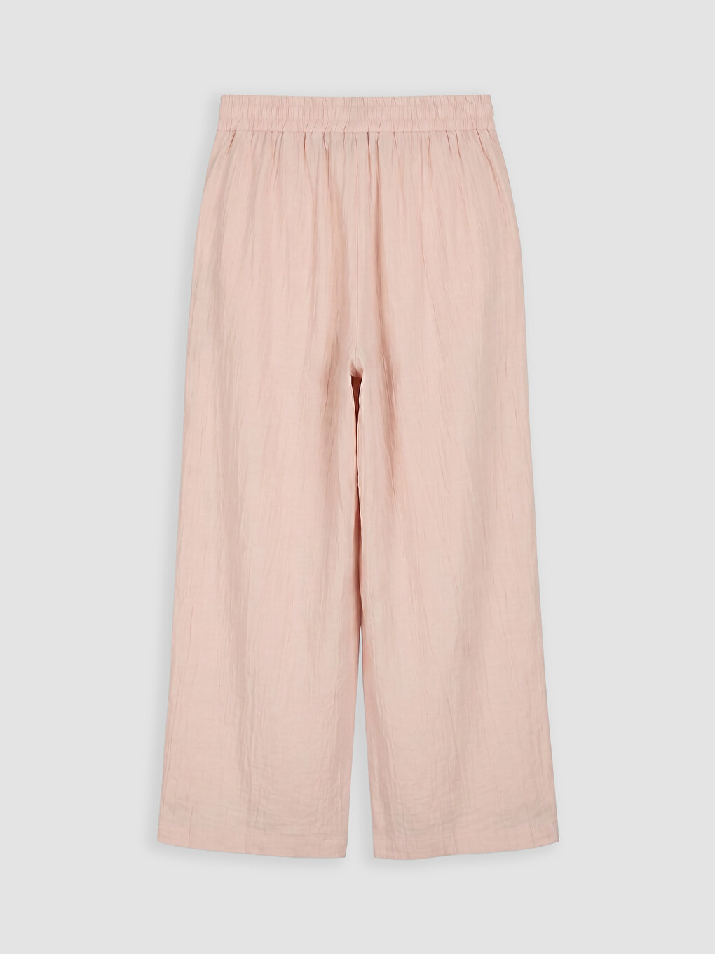 Elastic Waist Wide Leg Women's Trousers-5
