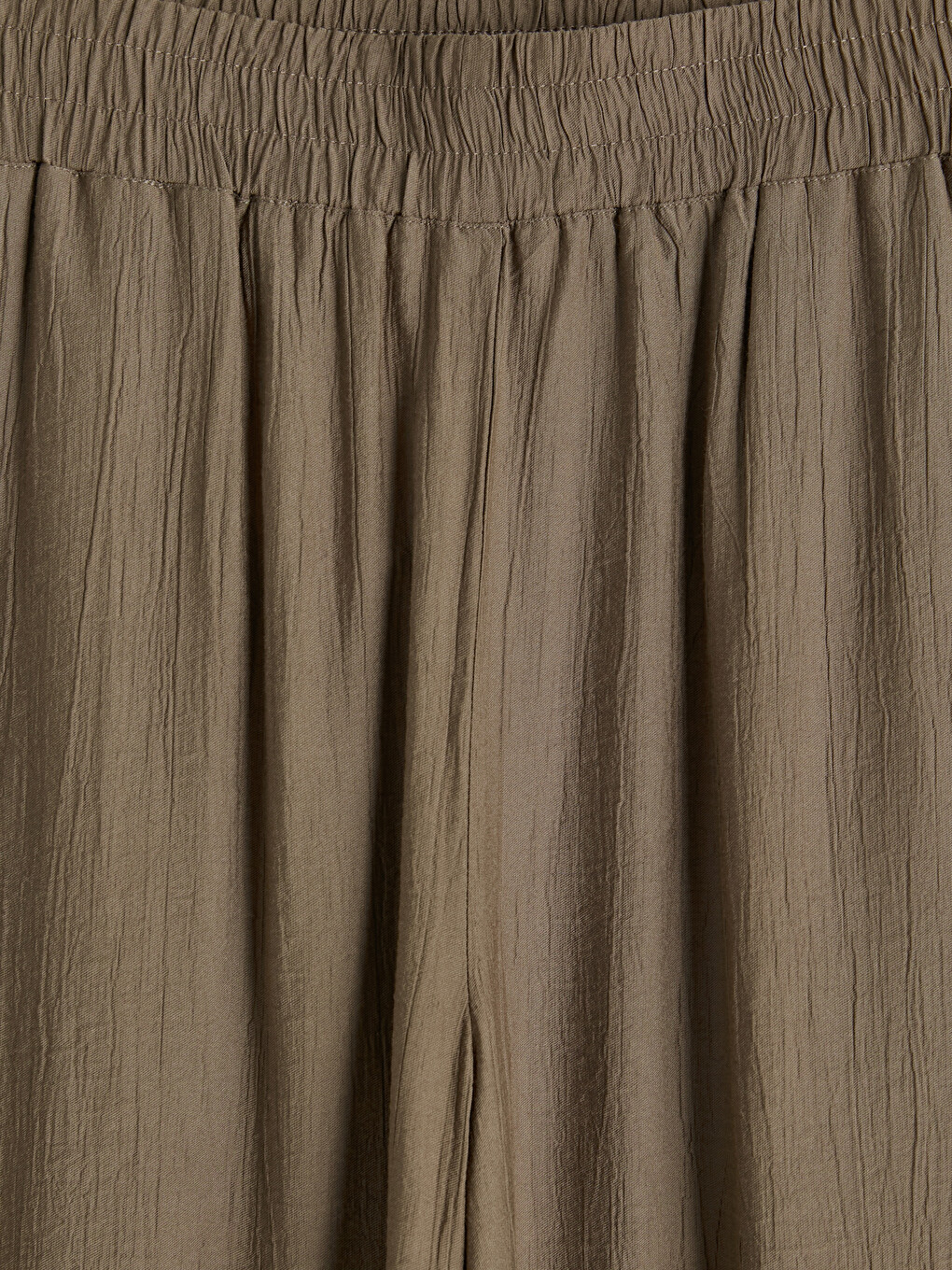 Elastic Waist Wide Leg Women's Trousers-6