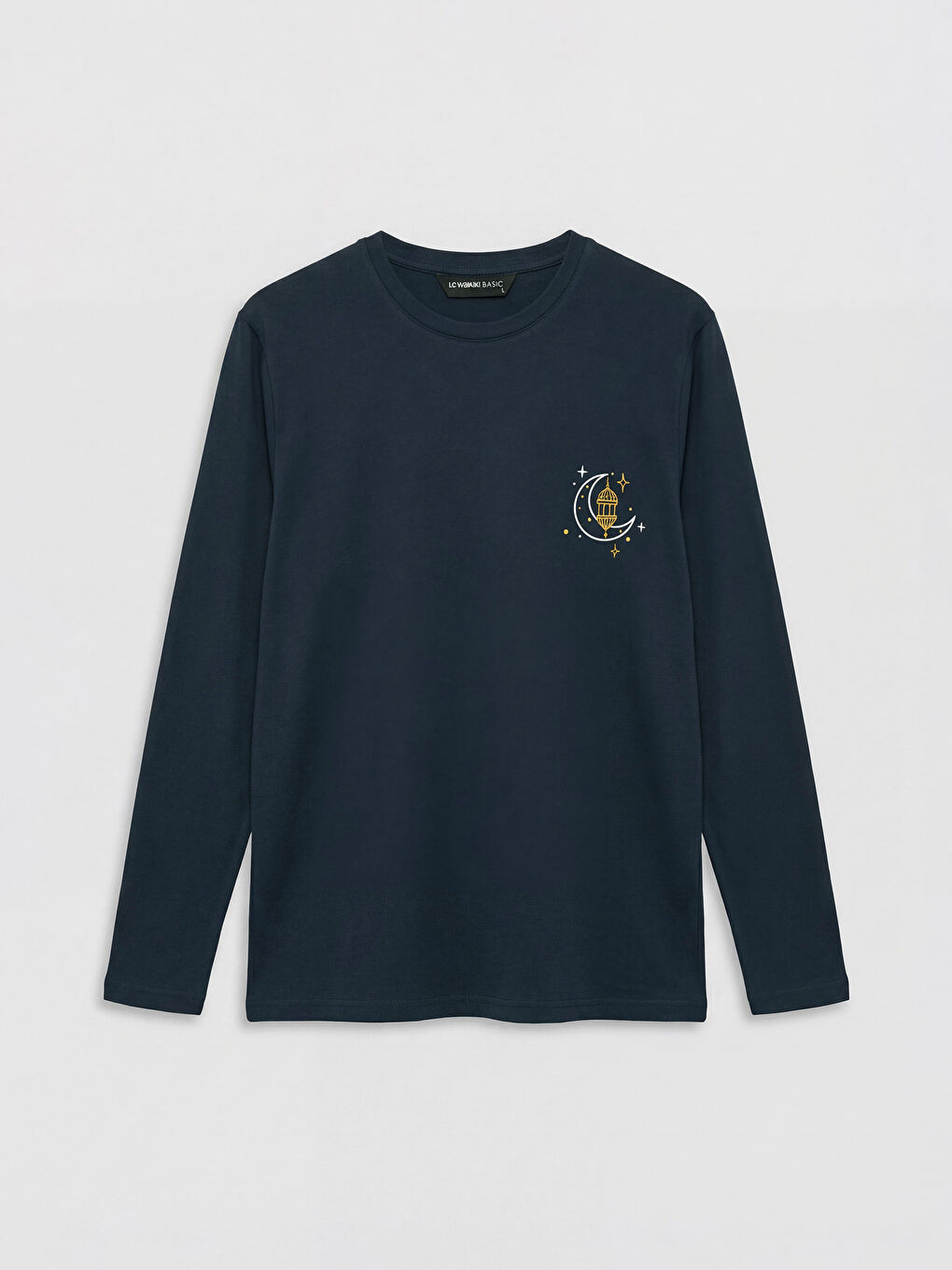 Lacivert Standart Kalıp Ekose Erkek Pijama Takım-1