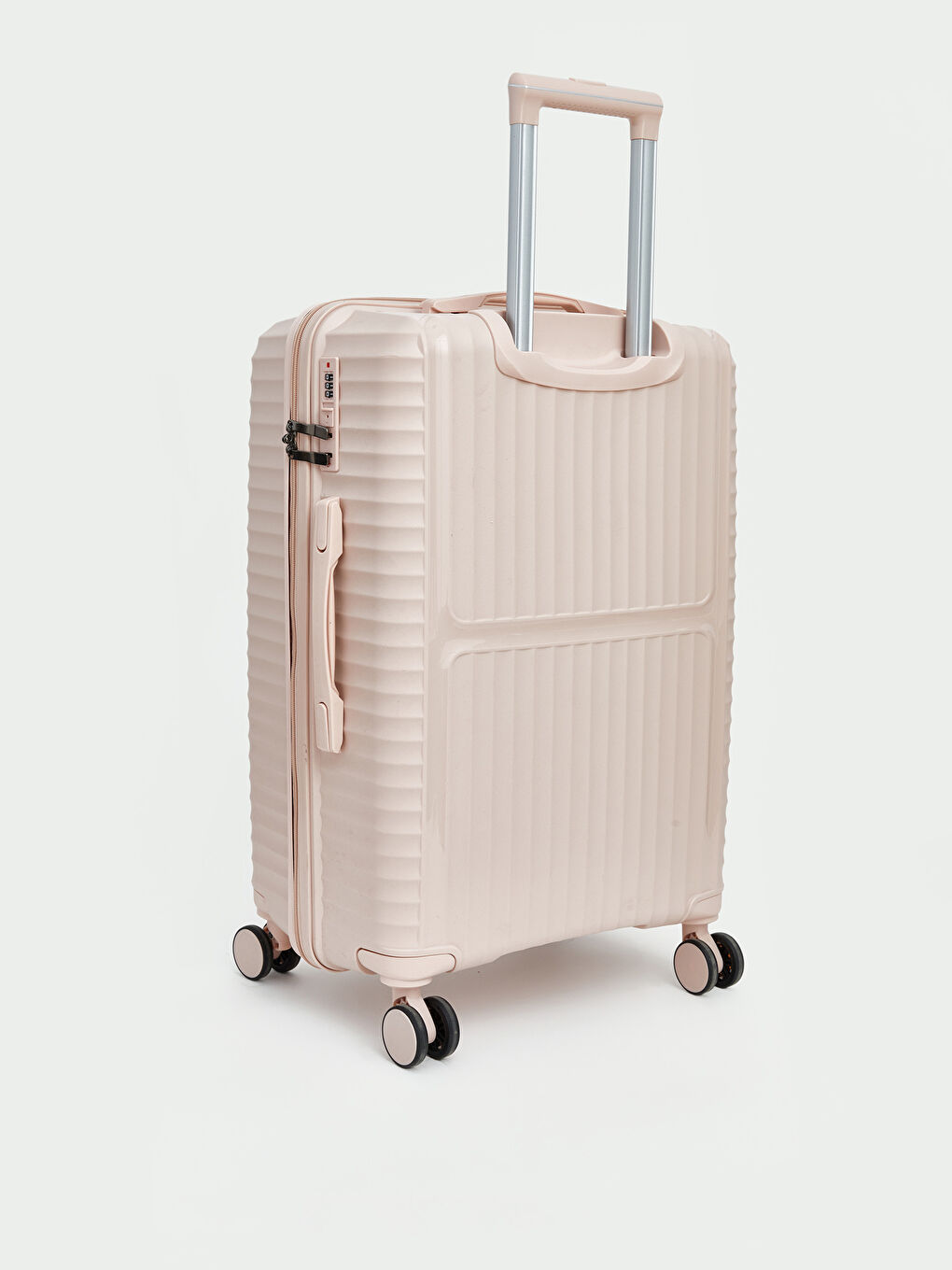 Pembe Kilit Detaylı Orta Boy Valiz-1