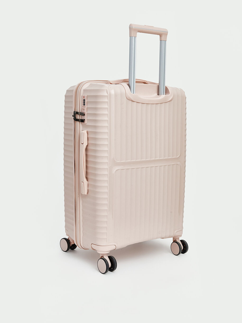 Pembe Kilit Detaylı Kabin Boy Valiz-1