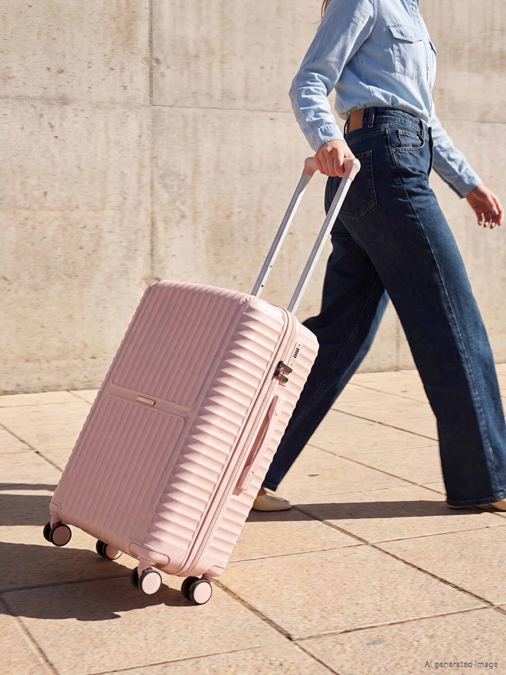 Lock Detailed Cabin Size Suitcase