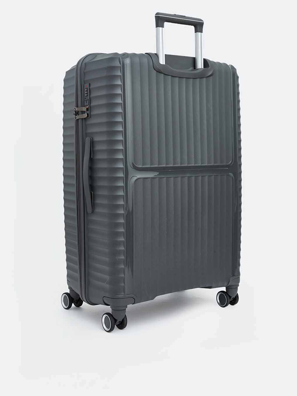 Antrasit Kilit Detaylı Büyük Boy Valiz-1