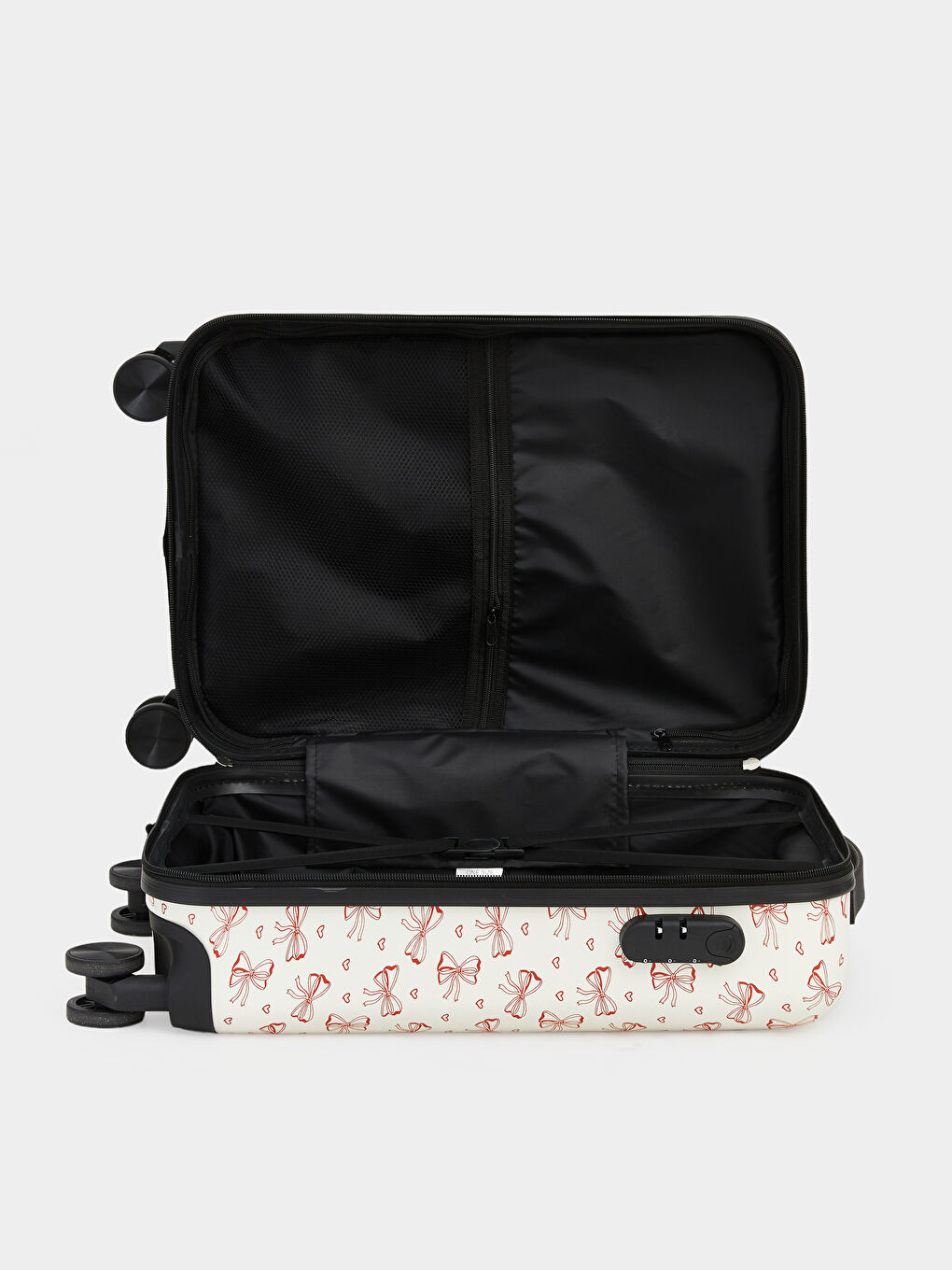 Pembe Kilit Detaylı Küçük Boy Valiz-3