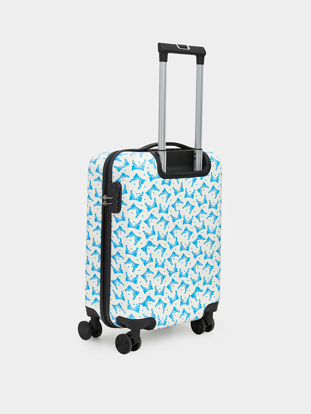 Beyaz Kilit Detaylı Küçük Boy Valiz-1