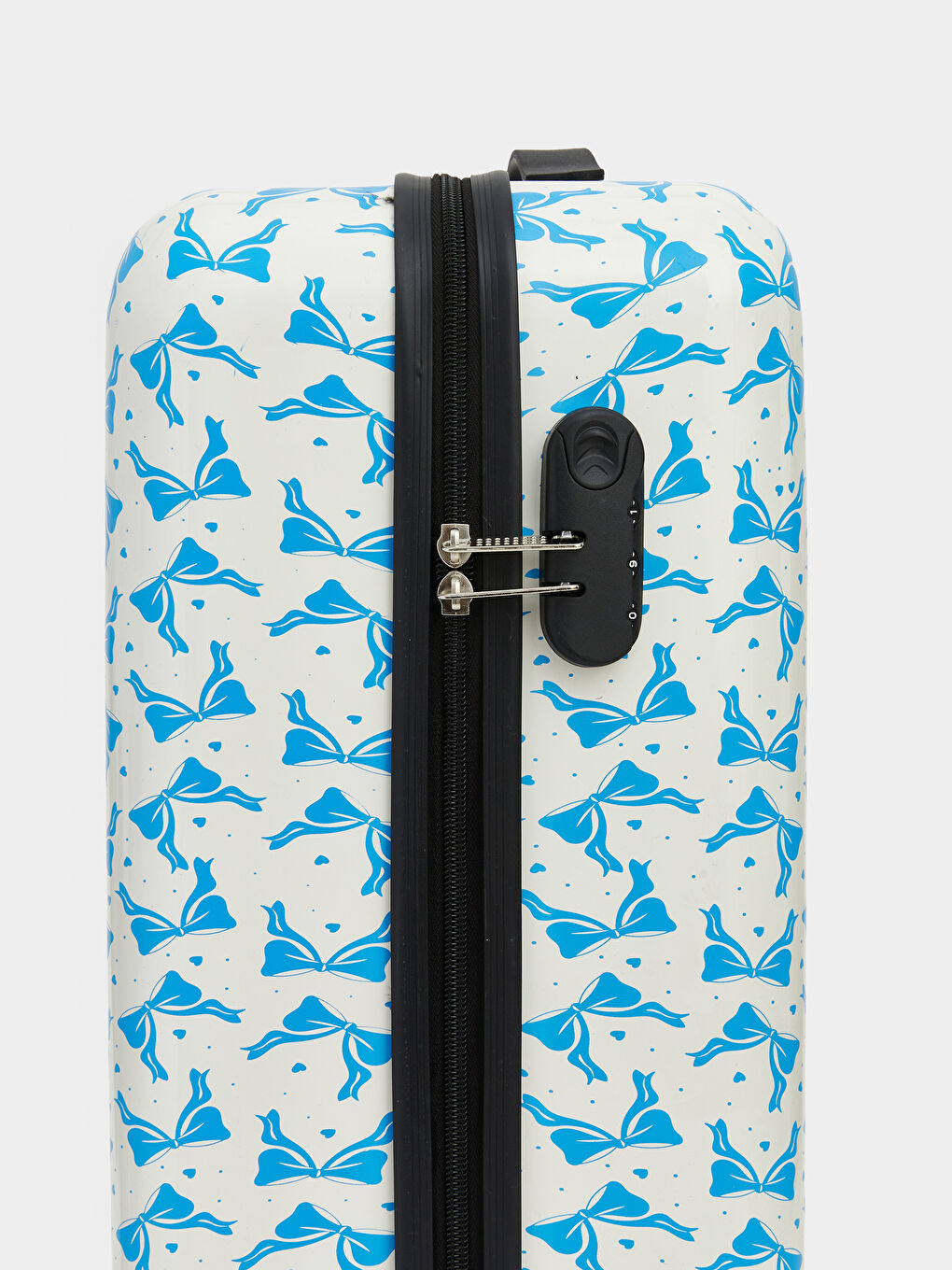 Beyaz Kilit Detaylı Küçük Boy Valiz-2