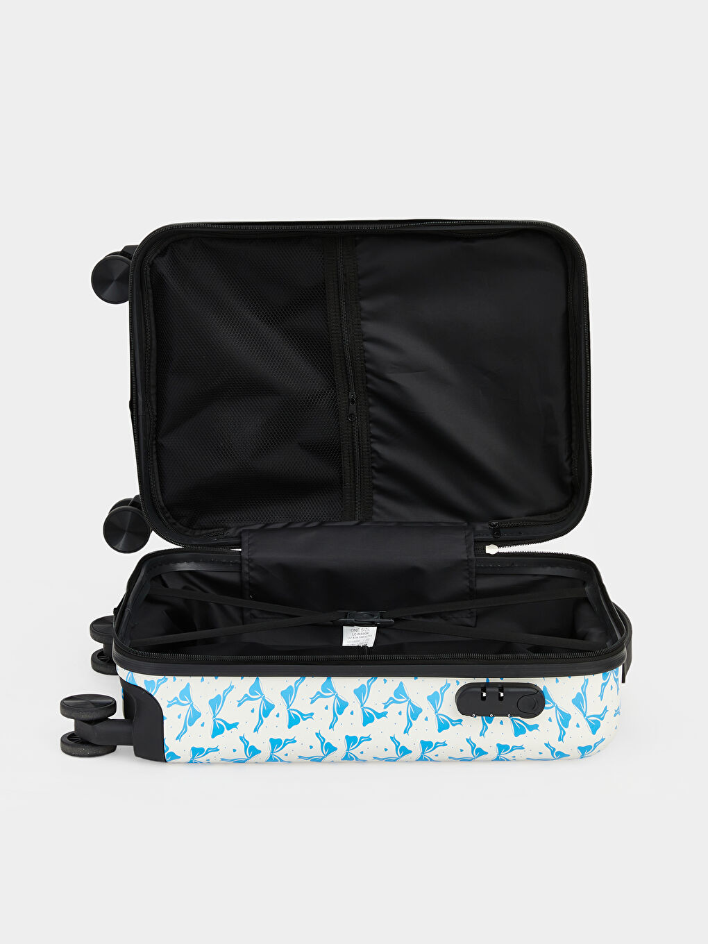 Beyaz Kilit Detaylı Küçük Boy Valiz-3