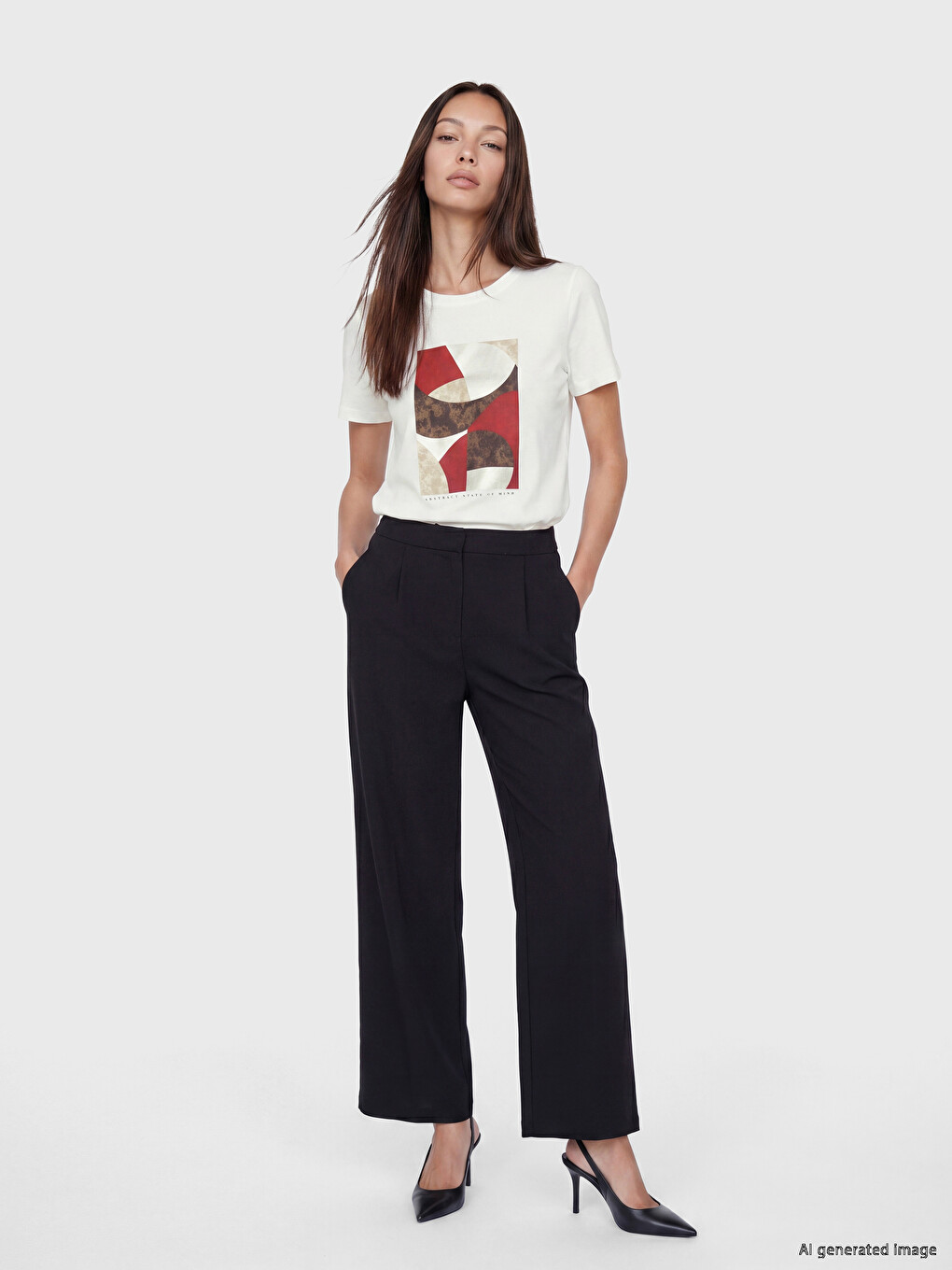 Printed 100% Cotton Women's T-shirt-1