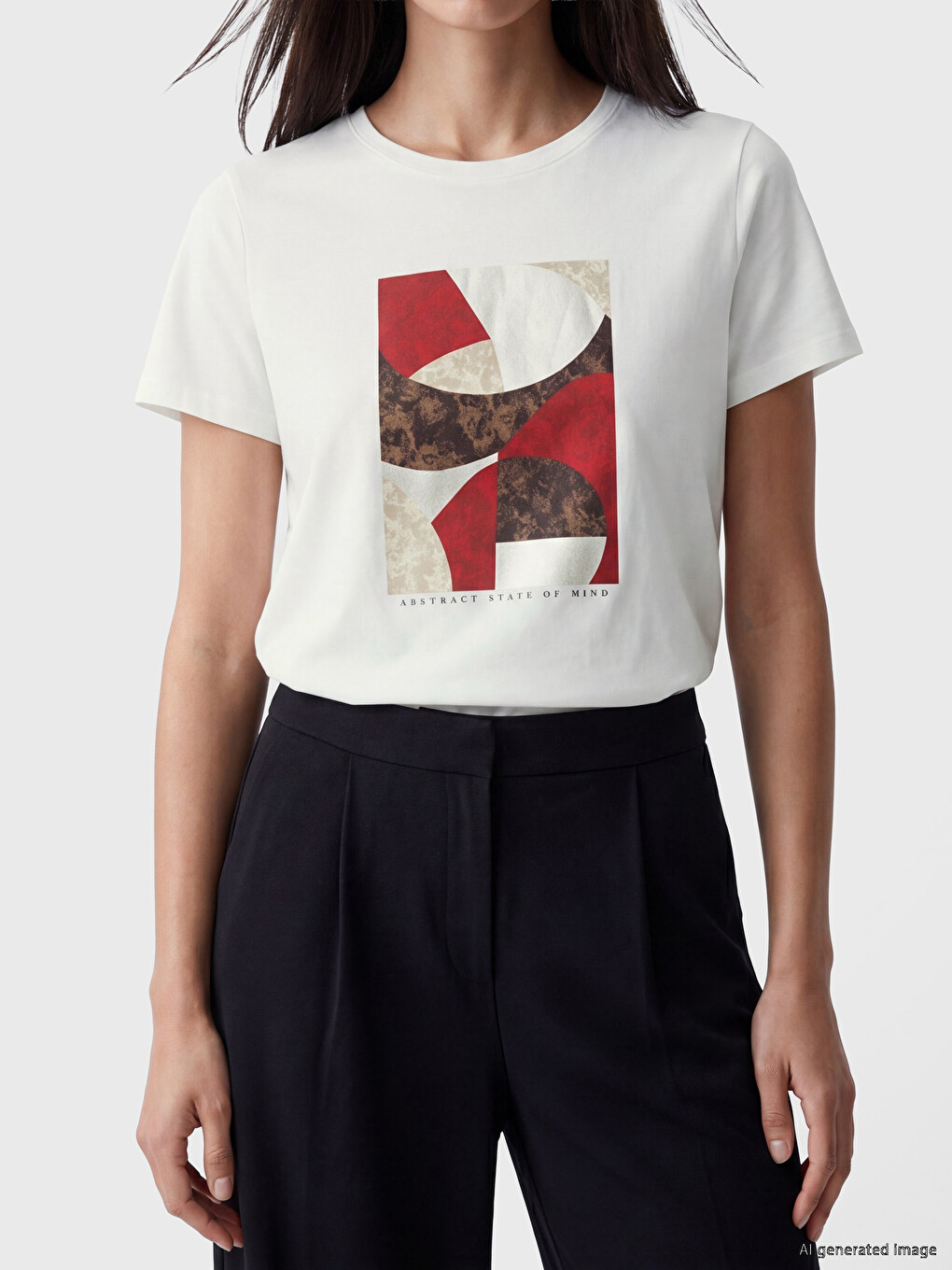 Printed 100% Cotton Women's T-shirt-2