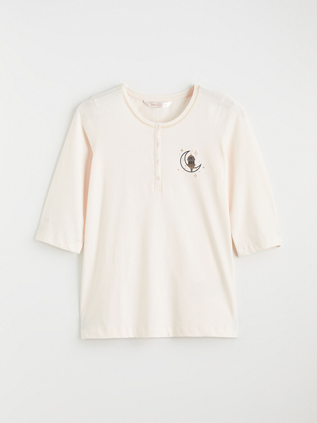 Crew Neck Printed Women's Pyjamas Set-6