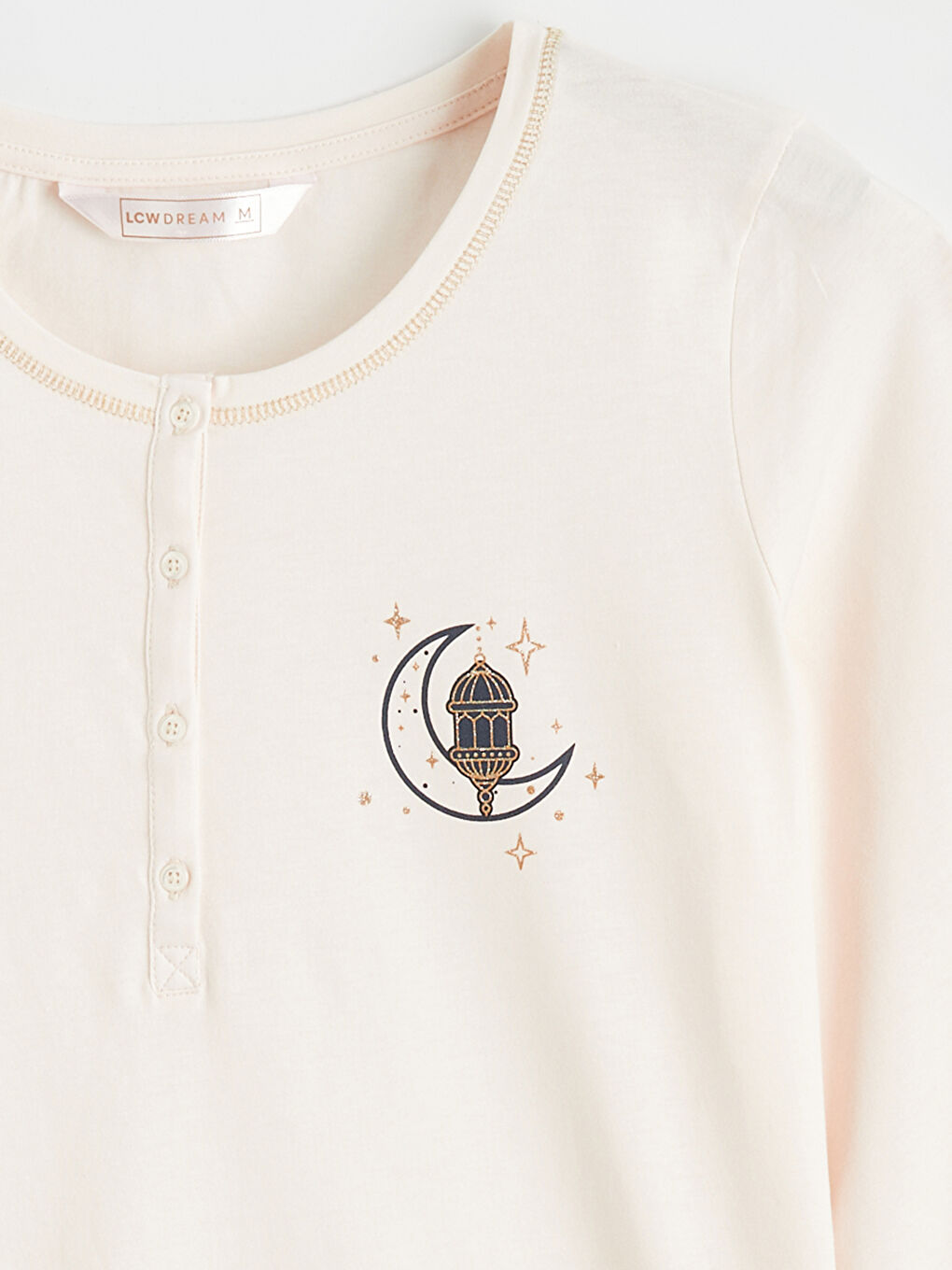 Crew Neck Printed Women's Pyjamas Set-8