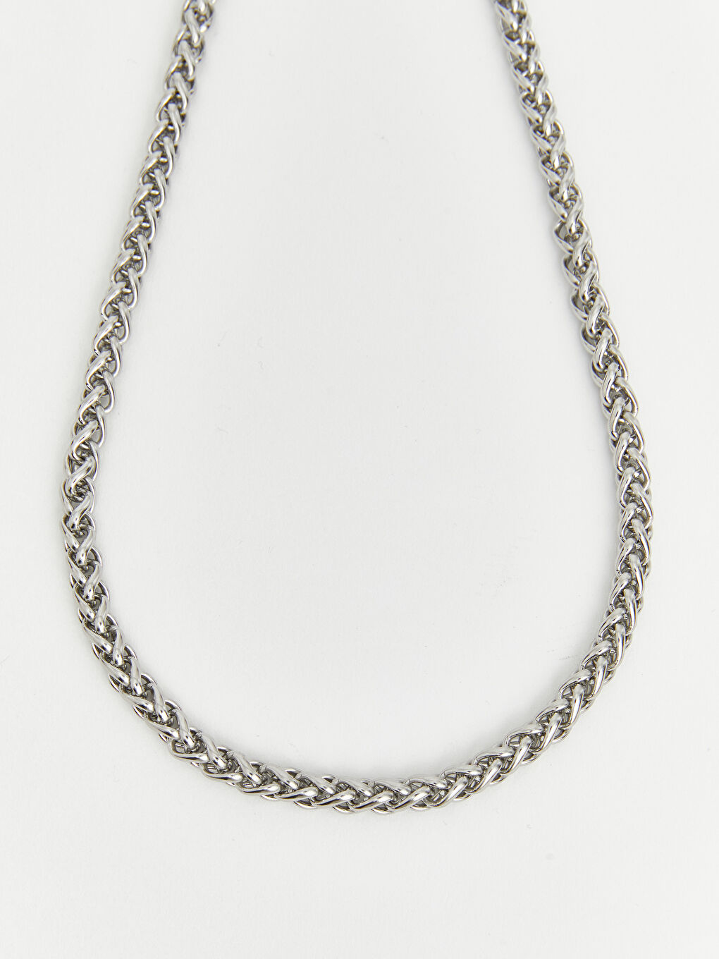 Gri Erkek Zincir Kolye Seti 2'li-2