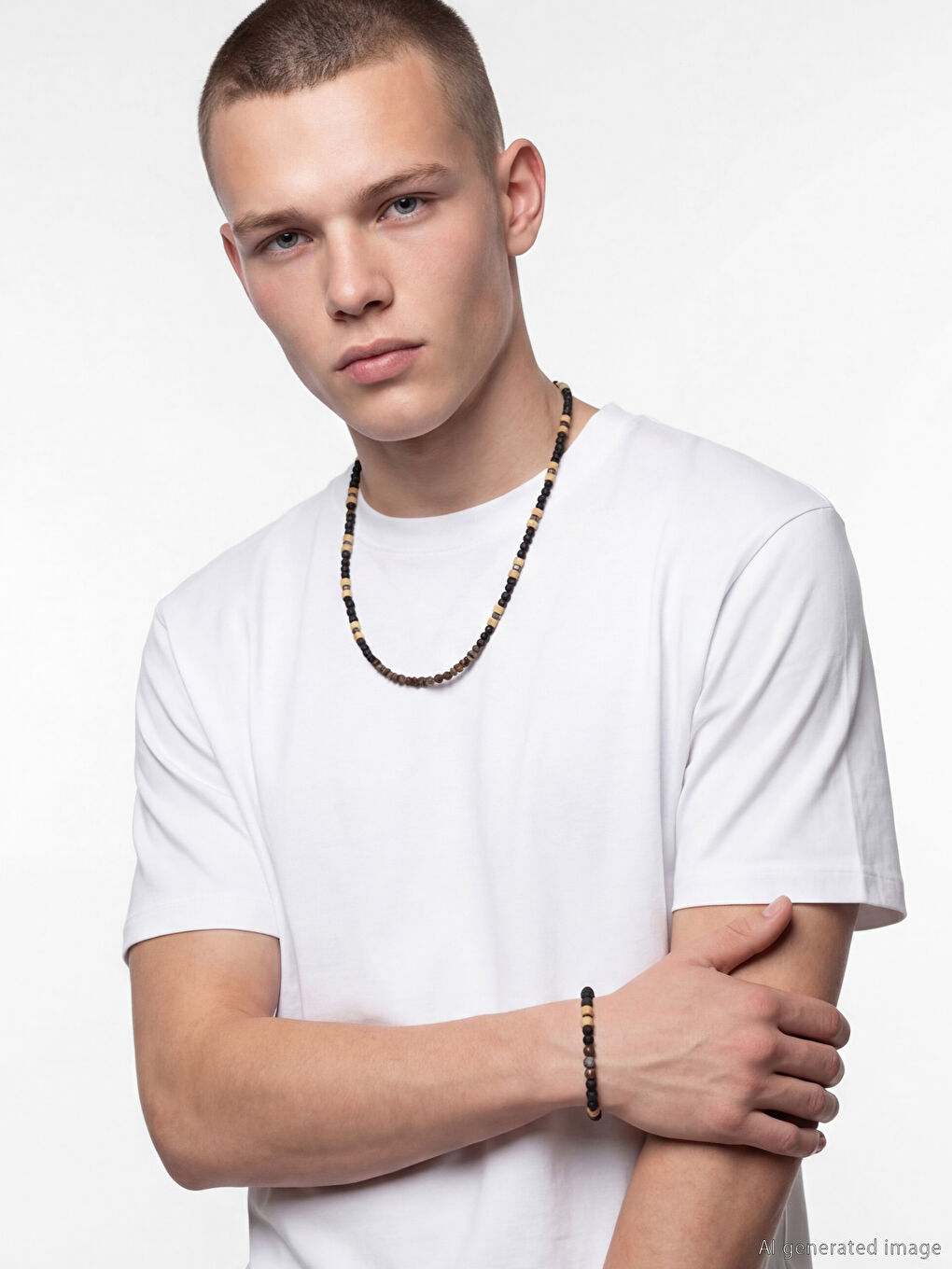 Siyah Erkek Takı Seti 