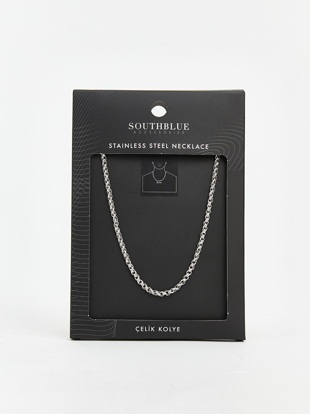 Gri Erkek Zincir Kolye-1