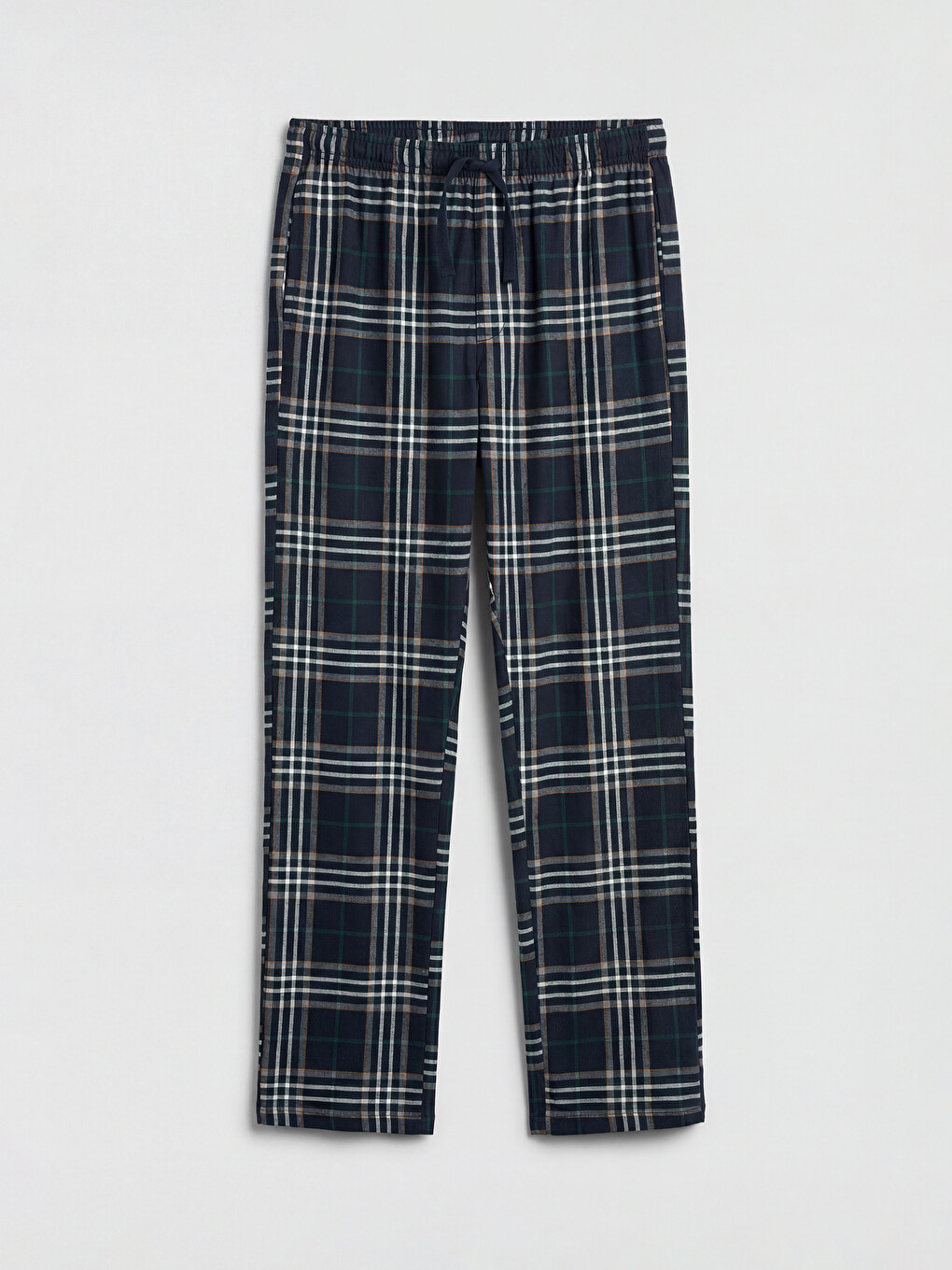 Lacivert Regular Fit Ekose Erkek Pijama Altı