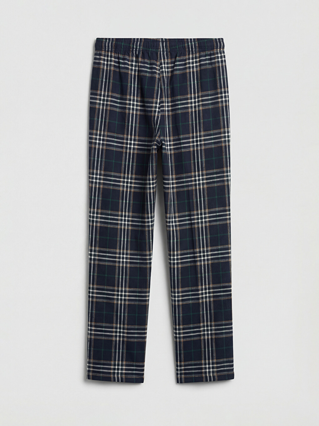 Lacivert Regular Fit Ekose Erkek Pijama Altı-1