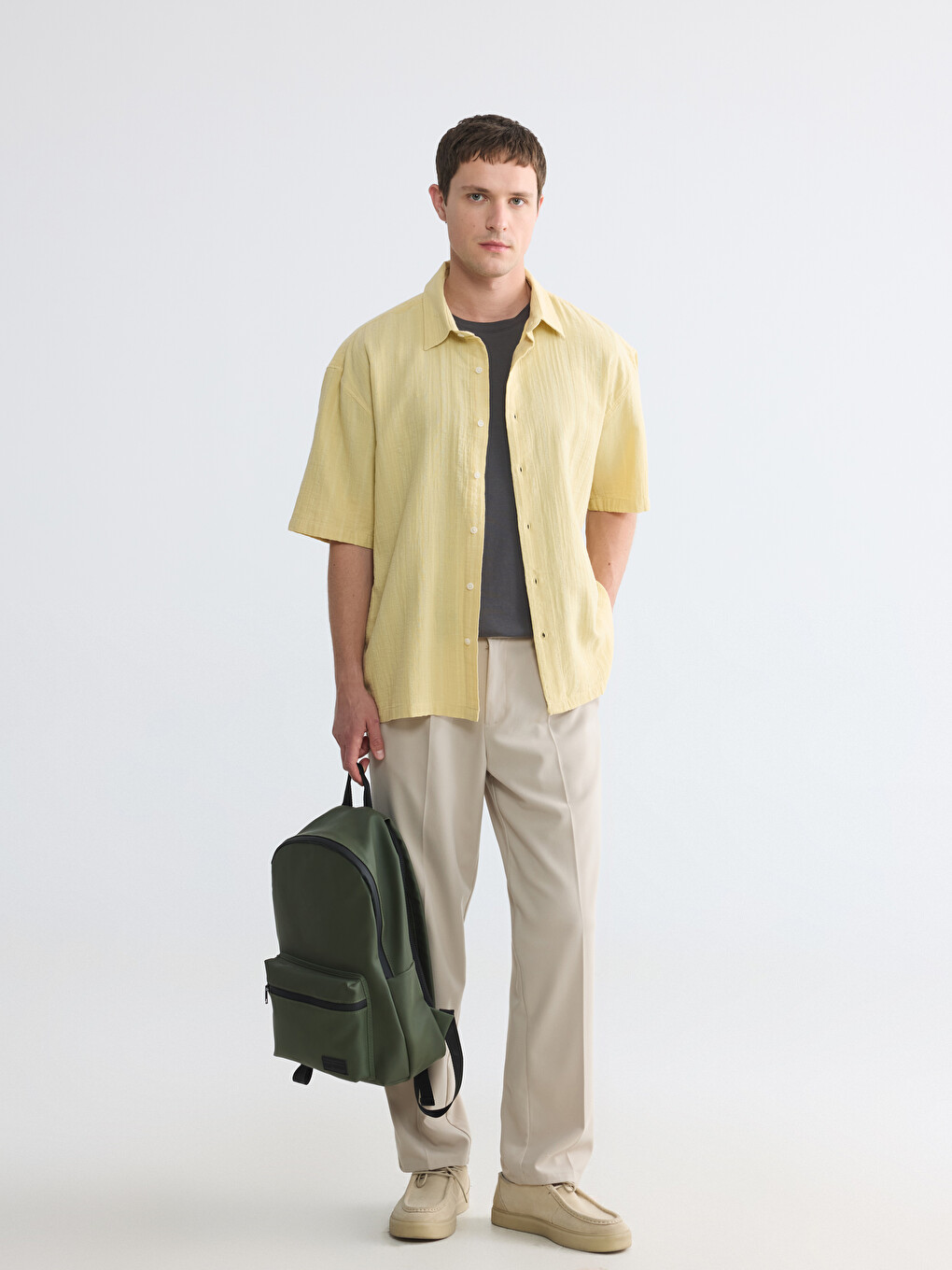 Standard Fit Striped Men's Shirt-1