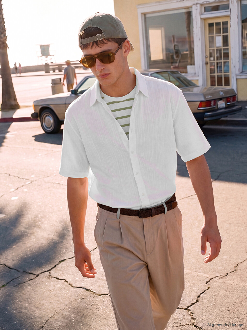 Regular Fit Men's Textured Shirt
