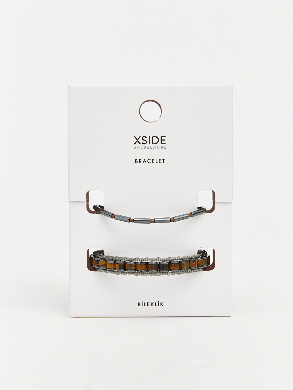 Kahverengi Erkek Bileklik Seti 2'li-1
