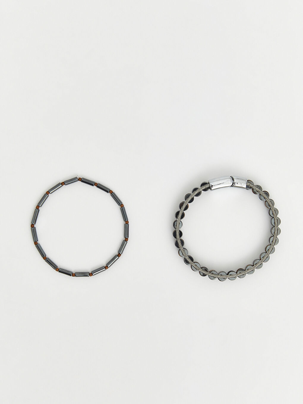 Kahverengi Erkek Bileklik Seti 2'li-2