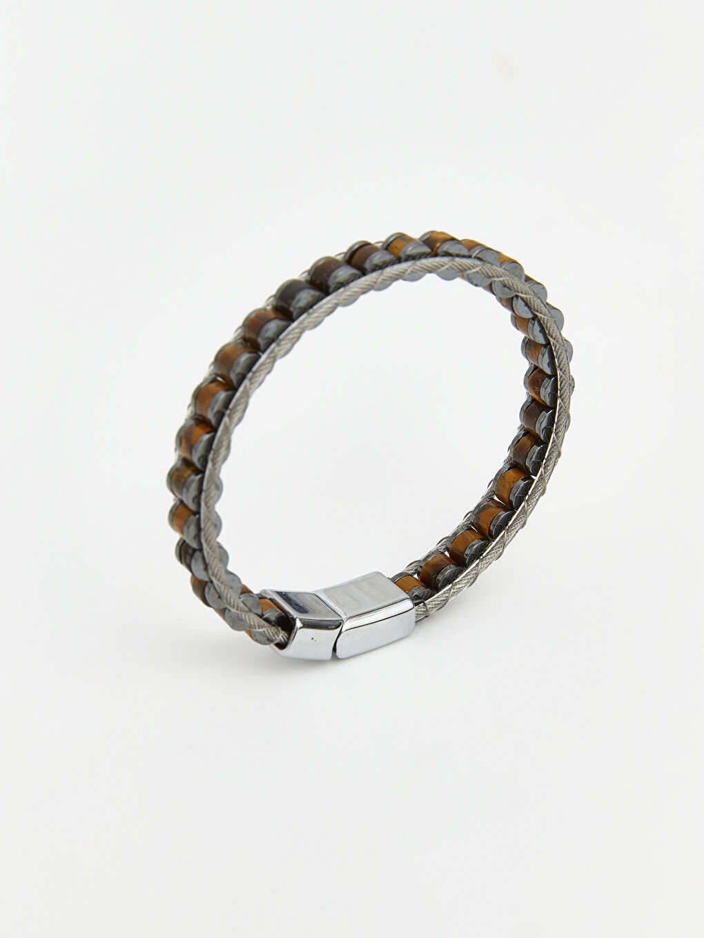 Kahverengi Erkek Bileklik Seti 2'li-4