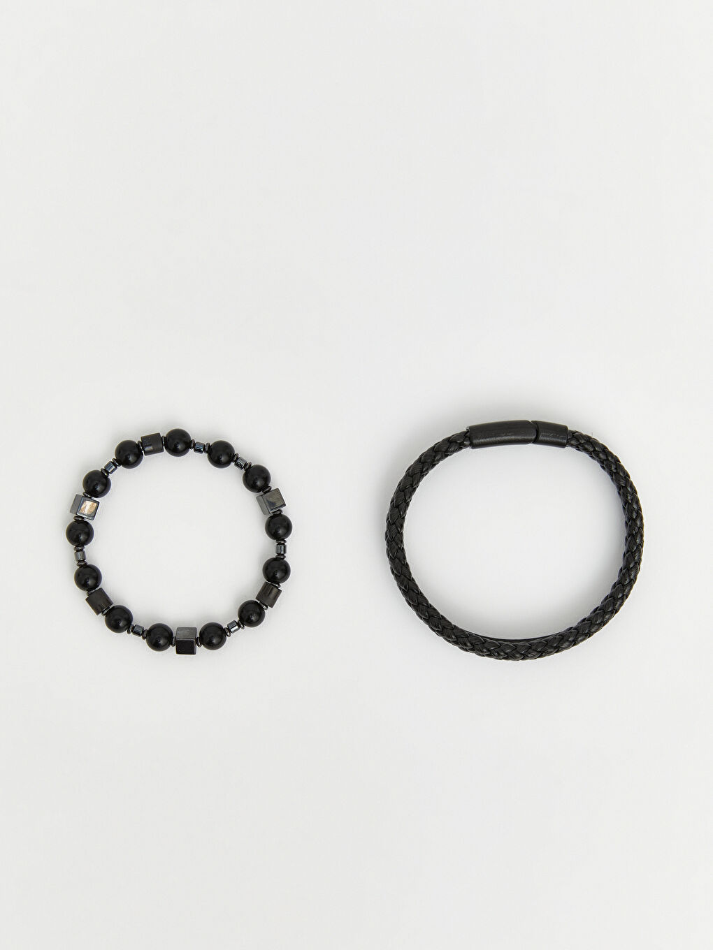 Siyah Erkek Kolye ve Bileklik Seti-2