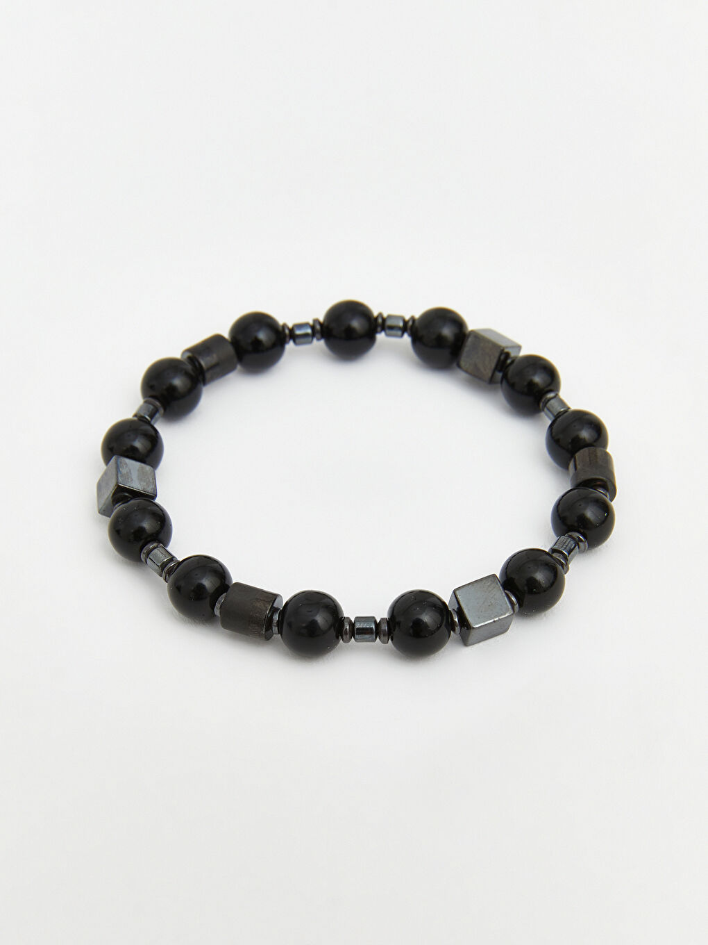 Siyah Erkek Kolye ve Bileklik Seti-3