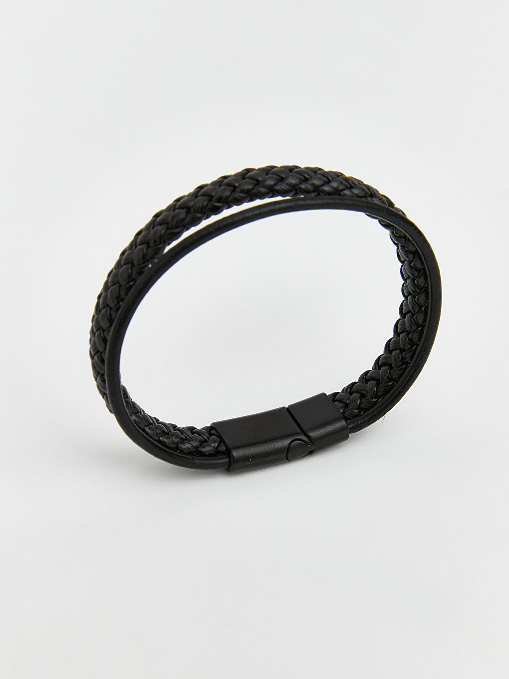 Siyah Erkek Kolye ve Bileklik Seti-4