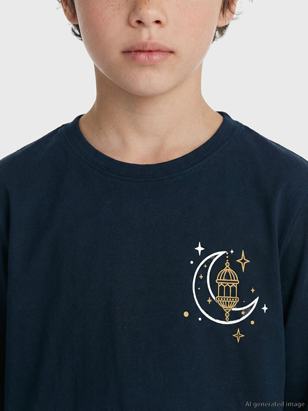 Lacivert Baskılı Erkek Çocuk Pijama Takımı-2