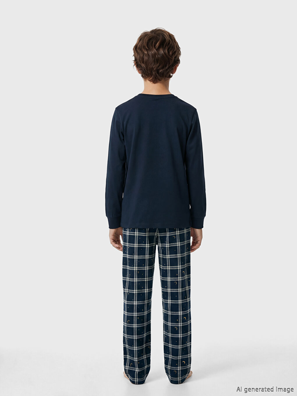 Lacivert Baskılı Erkek Çocuk Pijama Takımı-3