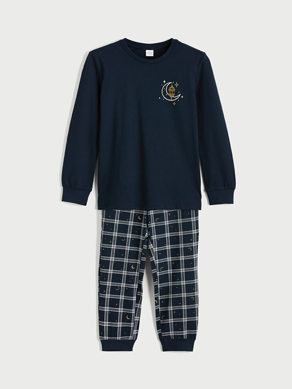 Lacivert Baskılı Erkek Çocuk Pijama Takımı-4