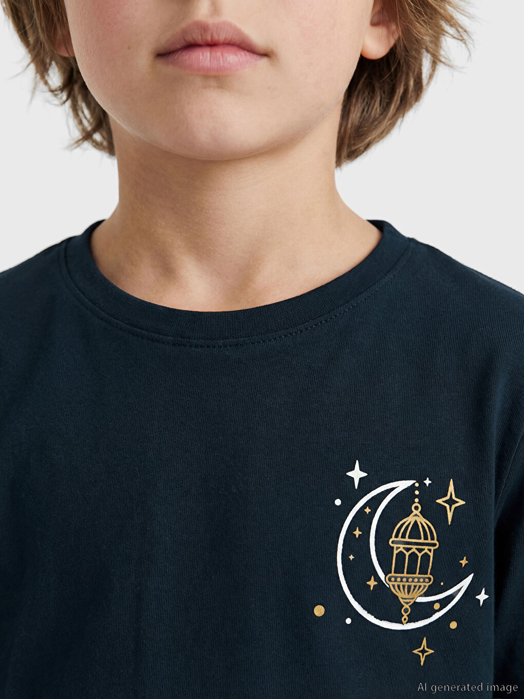 سێتی بیجامە شینی تۆخ کوڕ-2