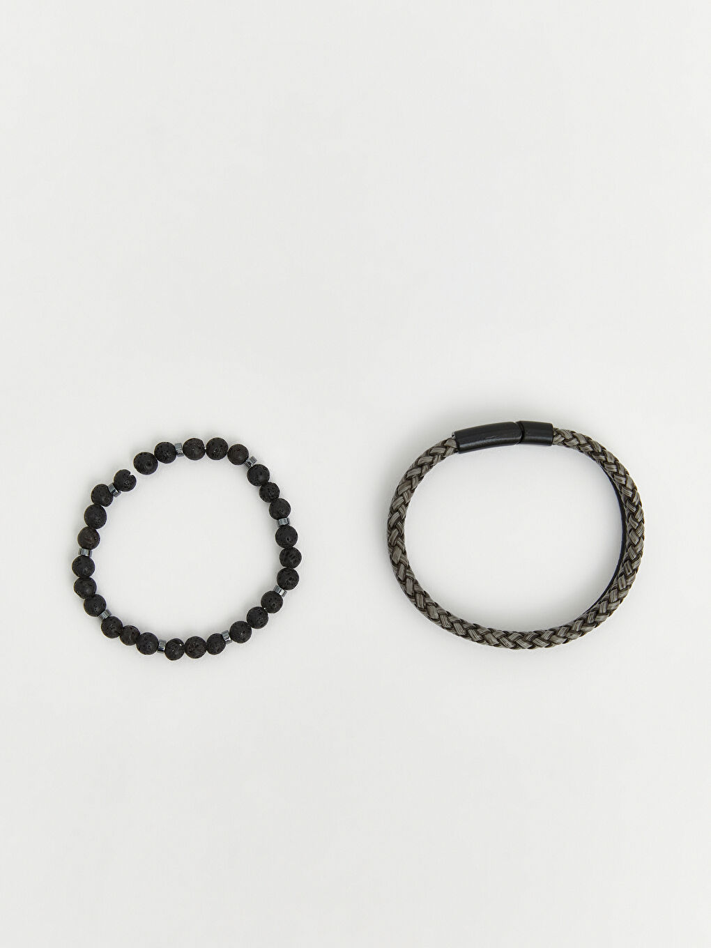 Siyah Erkek Kolye ve Bileklik Seti-5