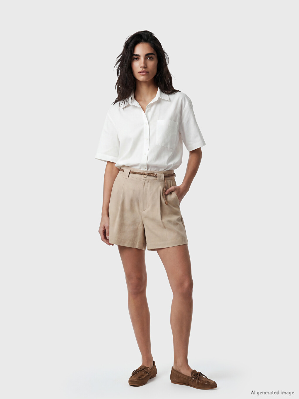 Shorts Brun Femme