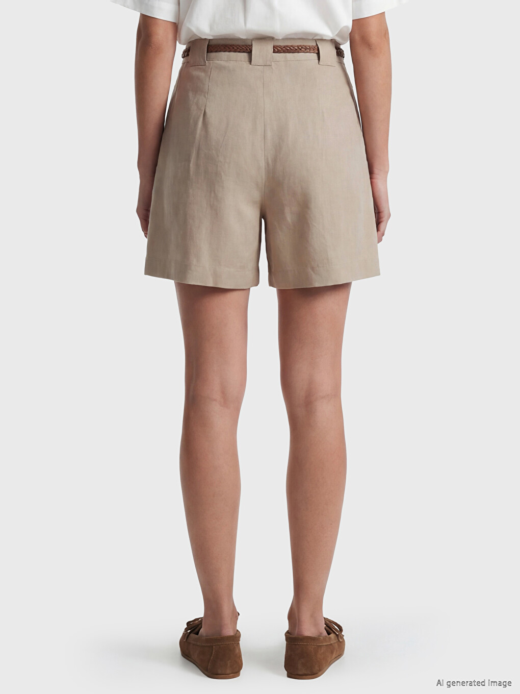 Shorts Brun Femme-3
