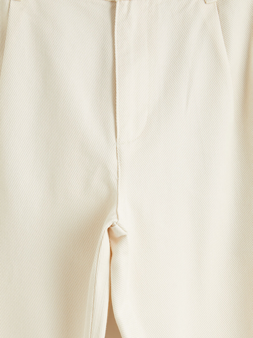 Bej Standart Kalıp Pileli Erkek Chino Pantolon-2