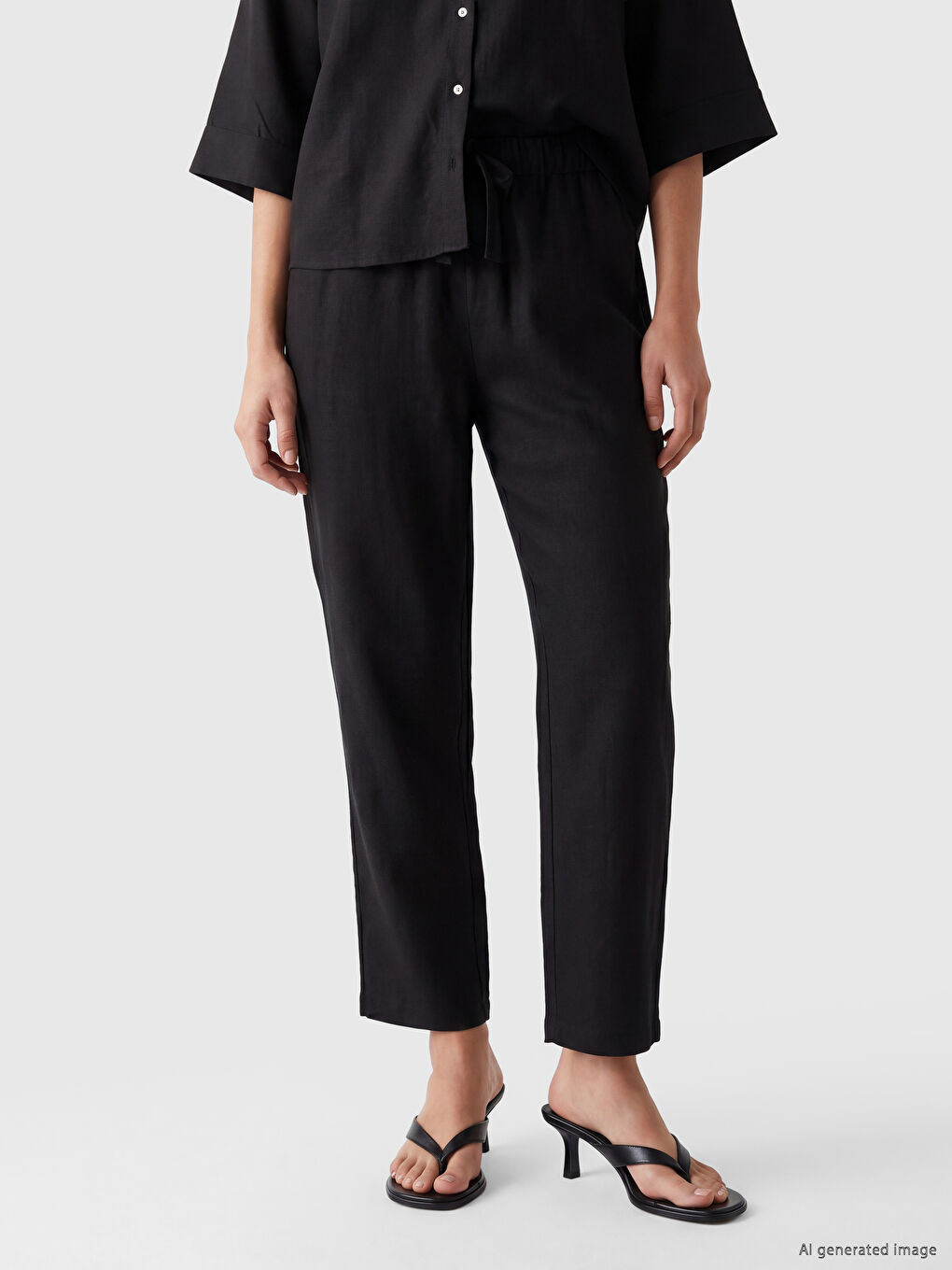 Woman Black Trousers-1