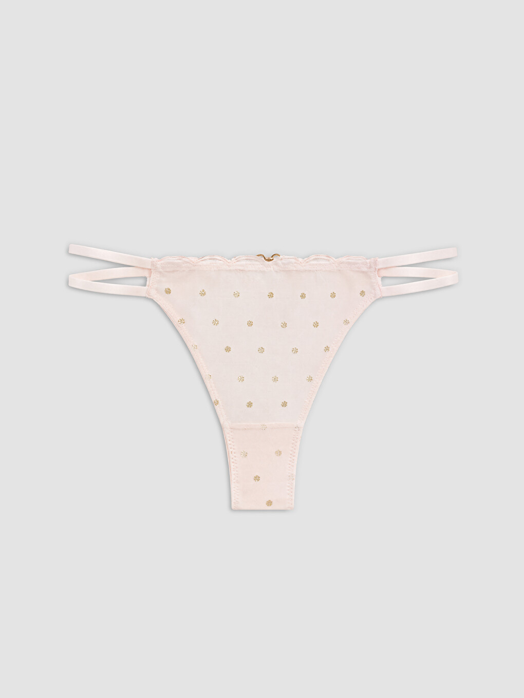 Pembe Puantiyeli Fantezi Brazilian Külot