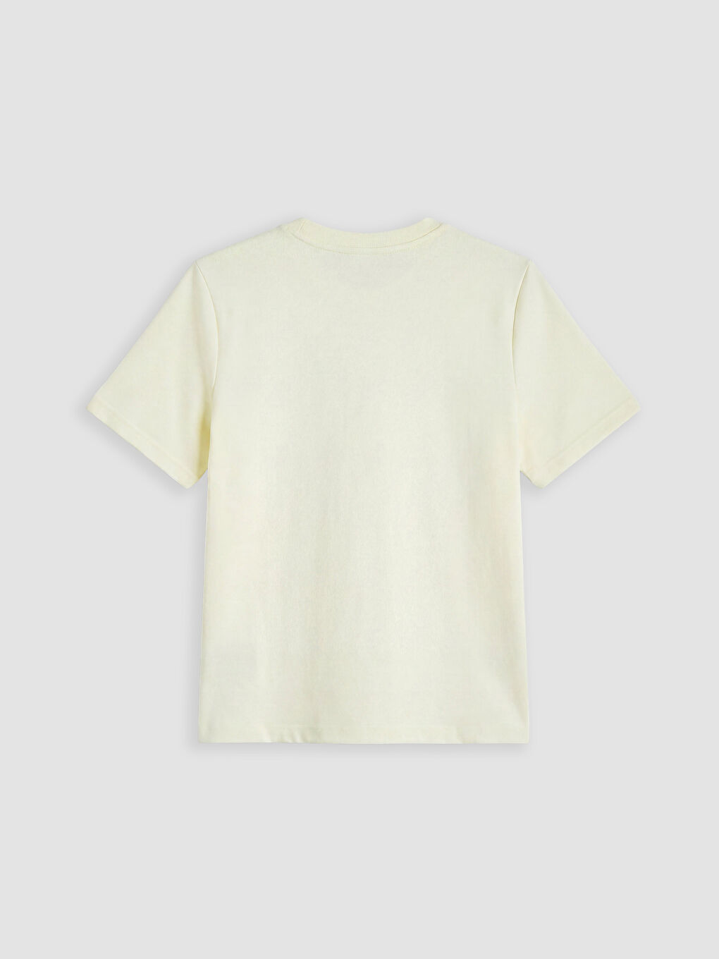 Sarı Soft Touch Nakışlı Kadın Spor Tişört-5