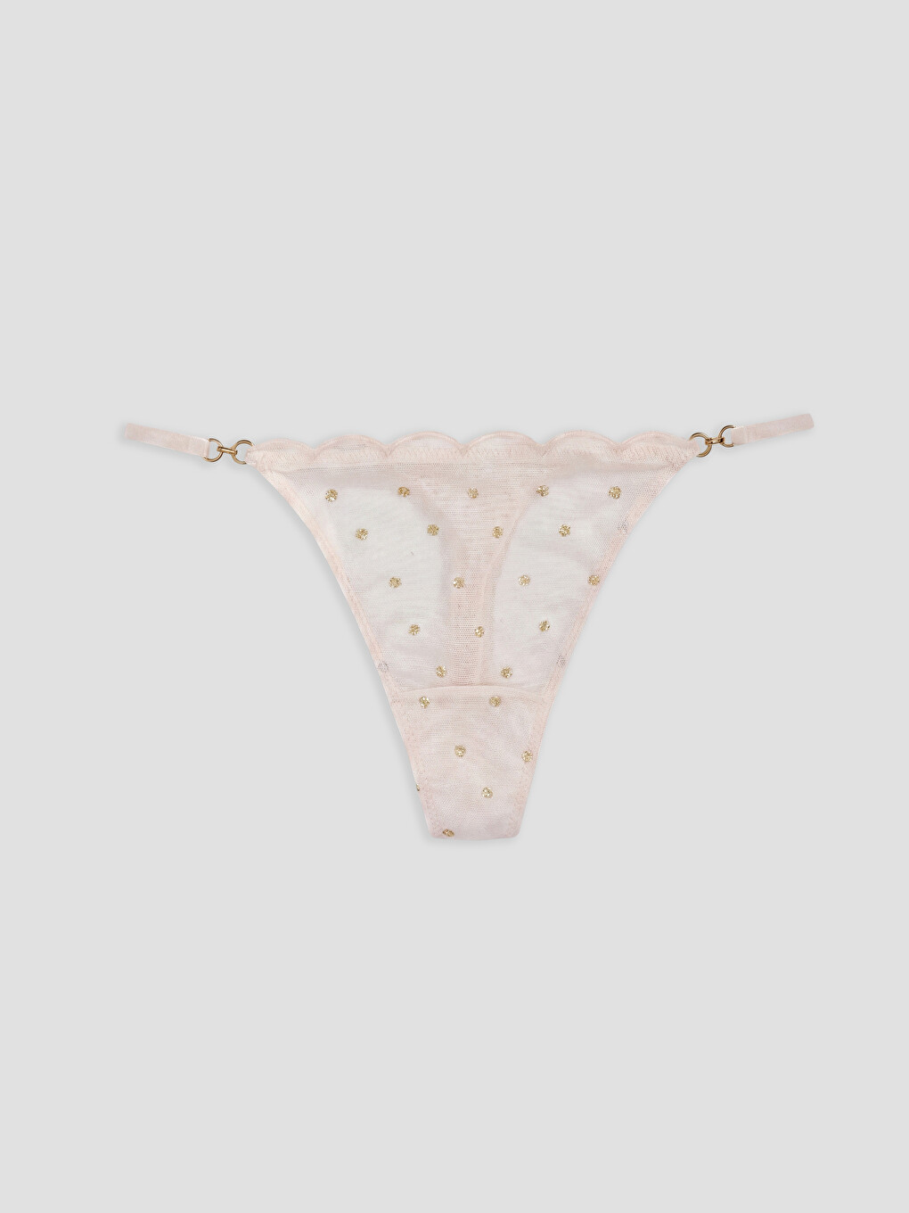Pembe Puantiyeli Fantezi Tanga Külot