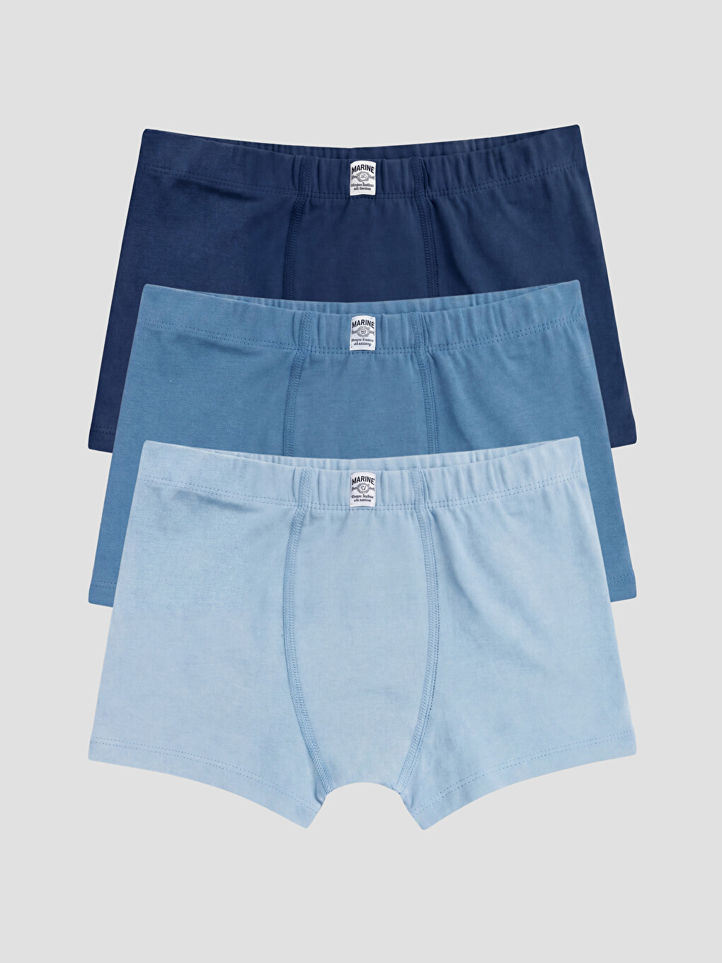 Mavi Erkek Çocuk 3'lü Boxer-5
