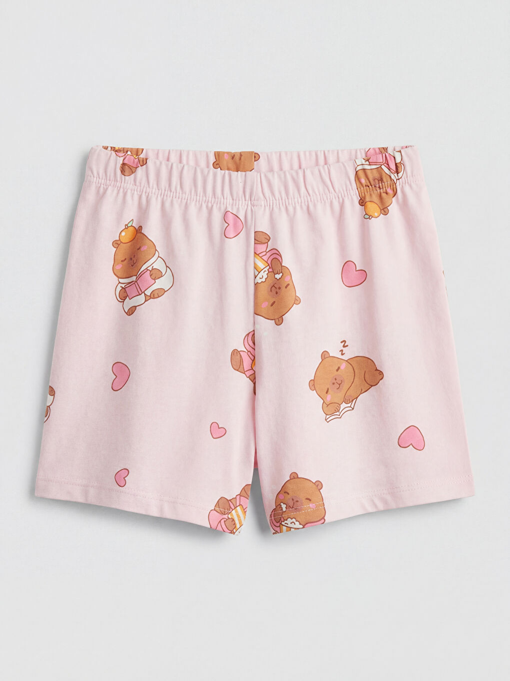 Kratka pidžama komplet sa okruglim izrezom za devojčice-4