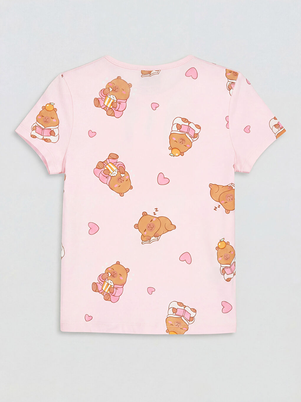 Kratka pidžama komplet sa okruglim izrezom za devojčice-2