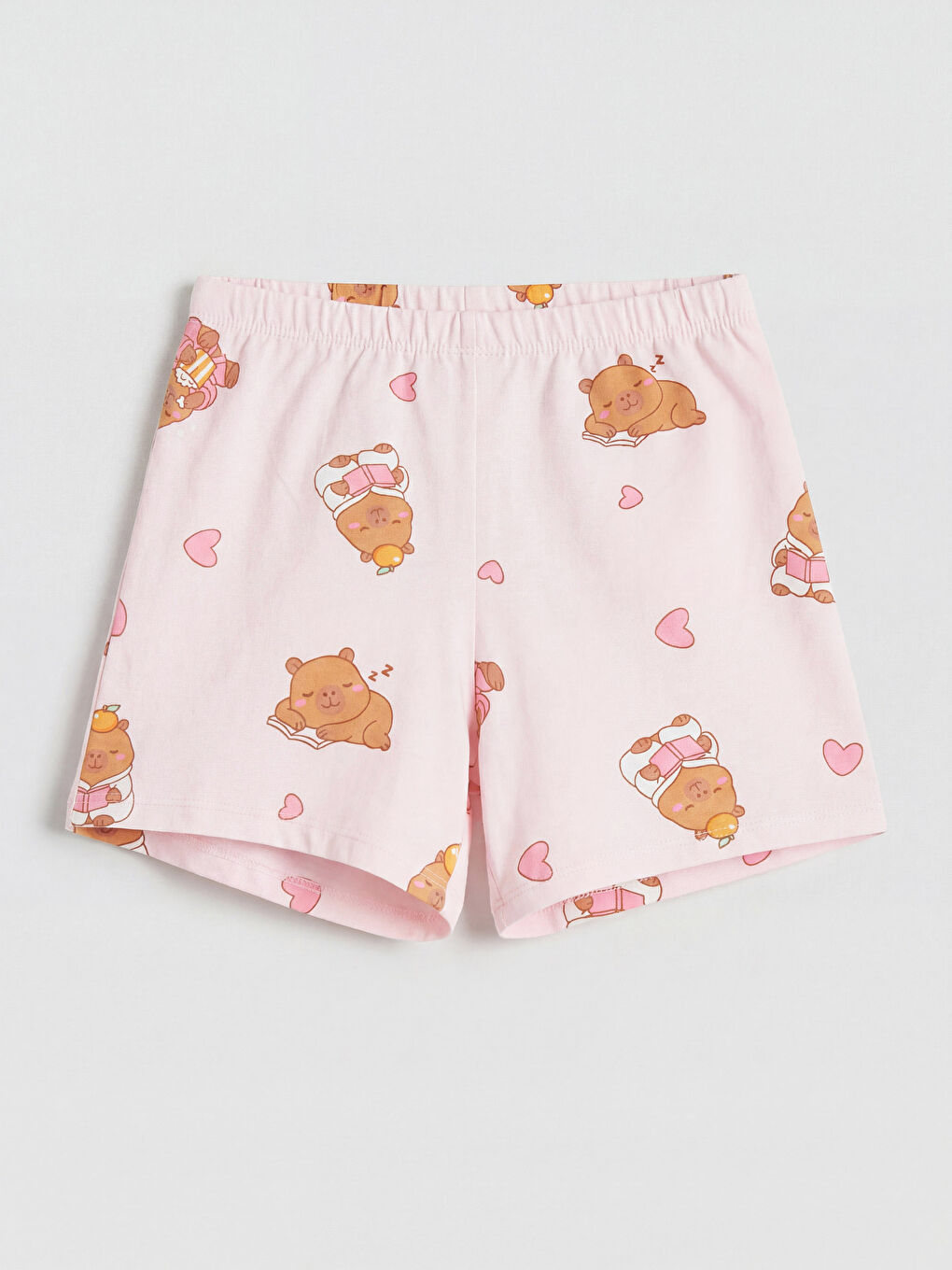 Kratka pidžama komplet sa okruglim izrezom za devojčice-3