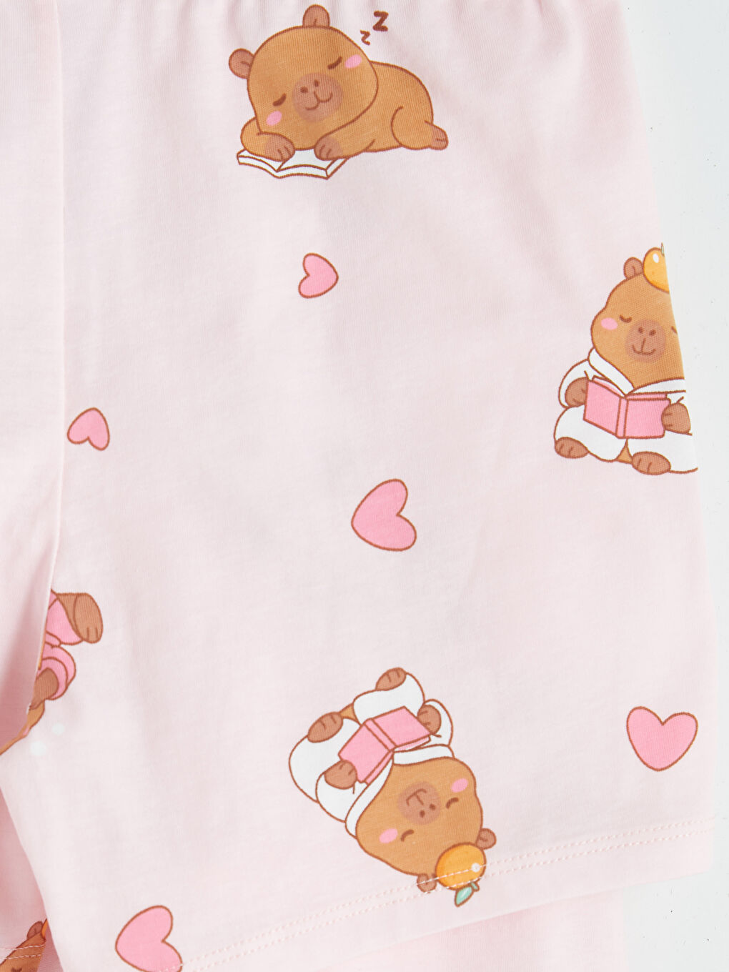 Kratka pidžama komplet sa okruglim izrezom za devojčice-7