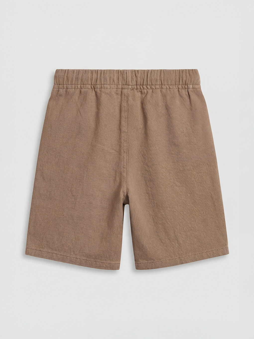 Kahverengi Beli Lastikli Erkek Çocuk Şort-1